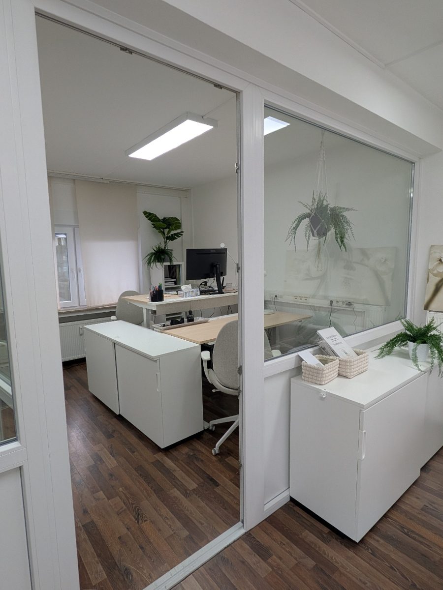 Büro der Einsatzleitung in der neuen Geschäftsstelle